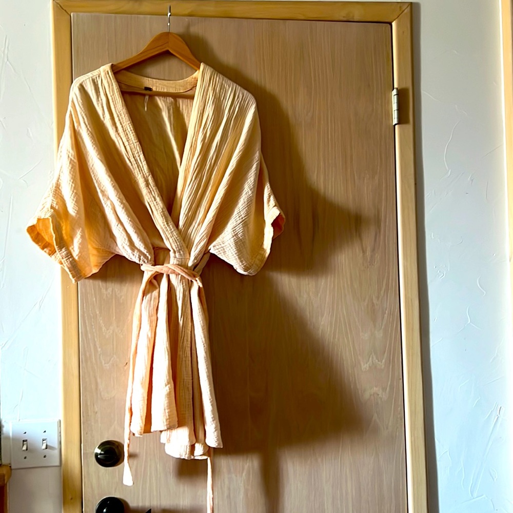 Free people apricot cotton coverup